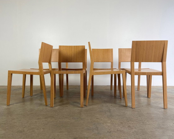 Image 1 of 8X Vintage Wooden Design Chair