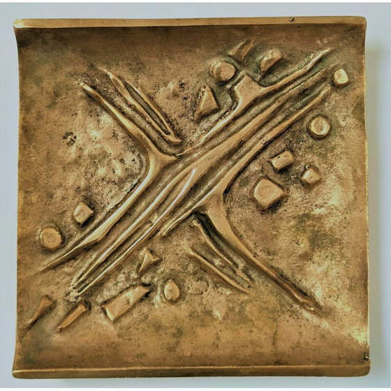 Image 1 of Vintage gilt bronze pocket organizer by Jacques Lauterbach, 1970