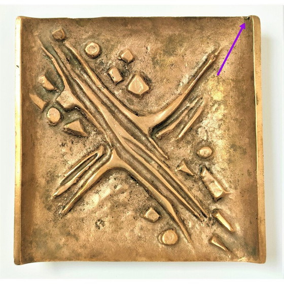 Image 1 of Vintage gilt bronze pocket organizer by Jacques Lauterbach, 1970