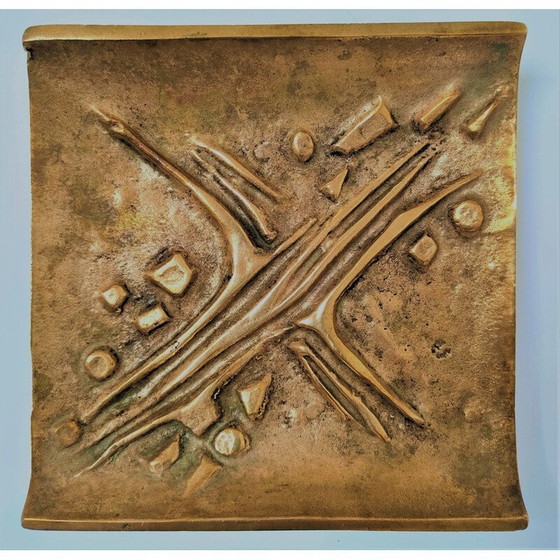Image 1 of Vintage gilt bronze pocket organizer by Jacques Lauterbach, 1970