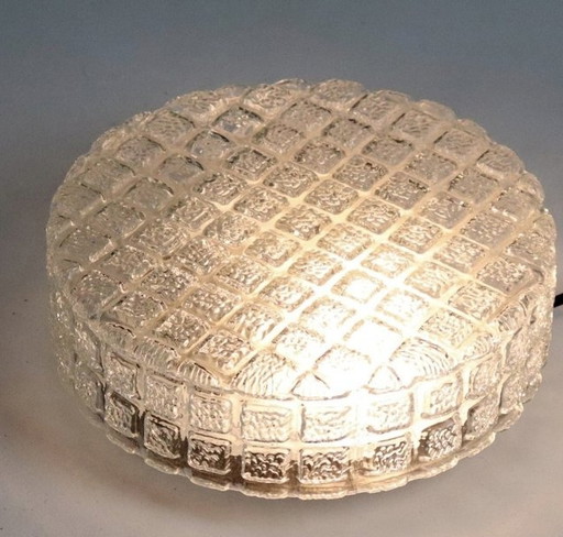 13227 Vintage Glass Transparent Ceiling Lamp, Ceiling Lamp