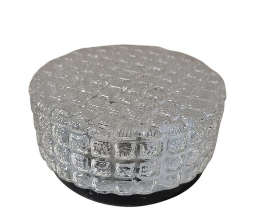 13227 Vintage Glass Transparent Ceiling Lamp, Ceiling Lamp