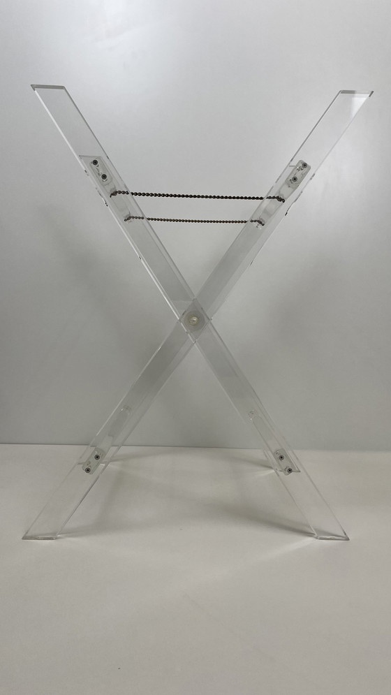 Image 1 of Vintage Acrylic Serving Table With Loose Tray