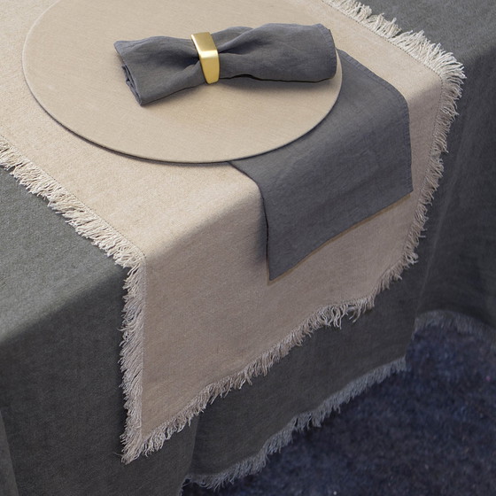 Image 1 of Decopur Linen Table Runner 50/260