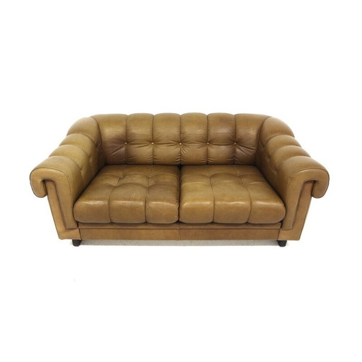 Vintage leather sofa, Sweden 1990