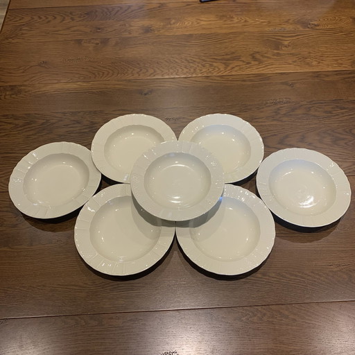 Set Of 6+1 Soup Plates, B&C Limoges