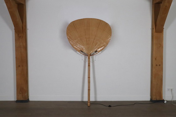 Image 1 of Large Uchiwa Floor Lamp By Ingo Maurer For M Design , Germany 1977