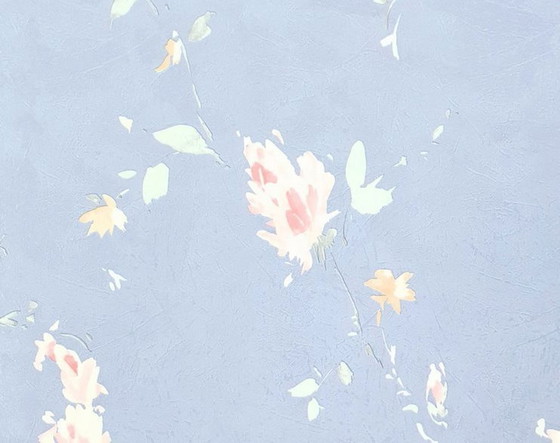 Image 1 of 12681 Vintage 90s Floral Wallpaper