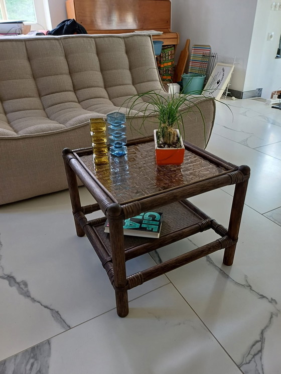 Image 1 of Rattan Side Table