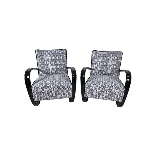 Image 1 of Pair of vintage armchairs H 269 by Jindřich Halabala for Up Závody, Czechoslovakia 1940