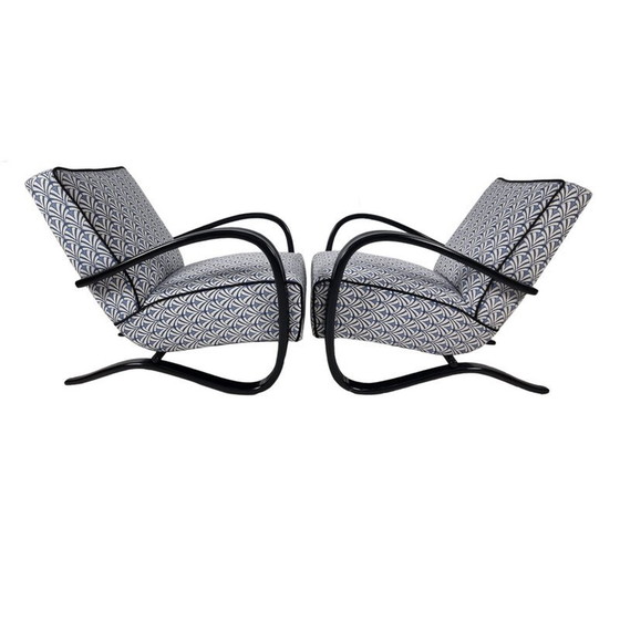Image 1 of Pair of vintage armchairs H 269 by Jindřich Halabala for Up Závody, Czechoslovakia 1940