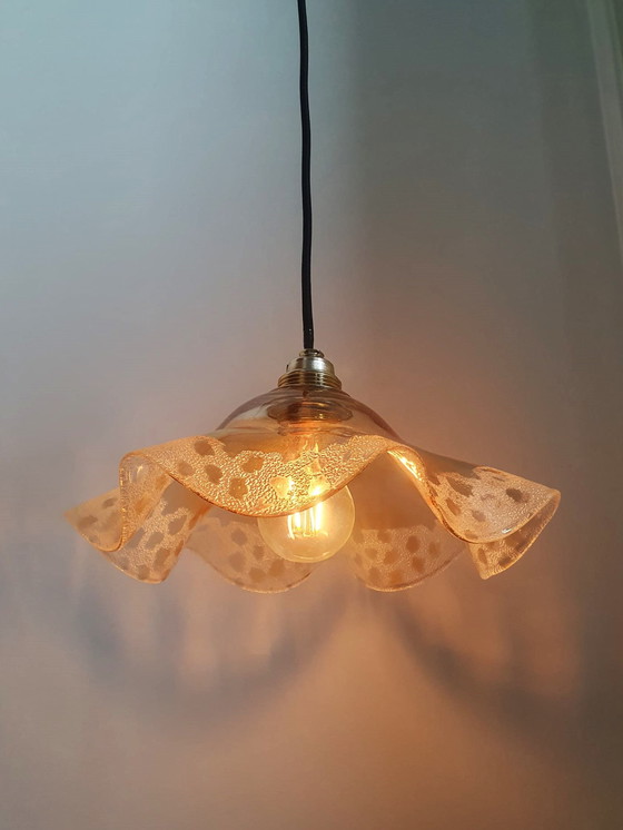 Image 1 of Glass ballerina pendant lamp