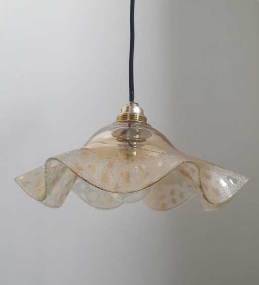 Lampe suspendue ballerine en verre