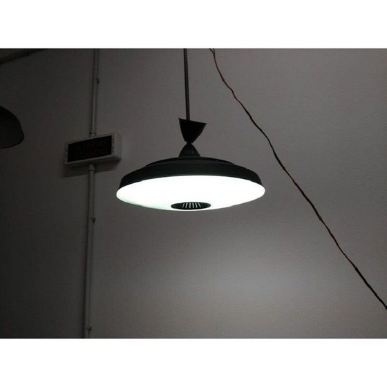 Image 1 of Pair of vintage industrial black metal hangers