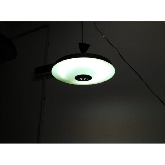 Image 1 of Pair of vintage industrial black metal hangers