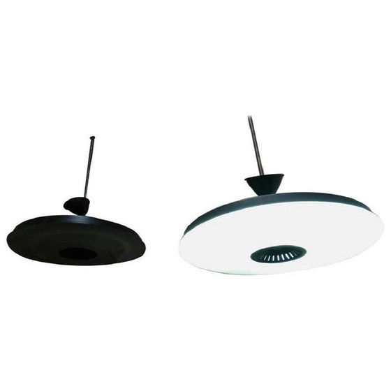 Image 1 of Pair of vintage industrial black metal hangers