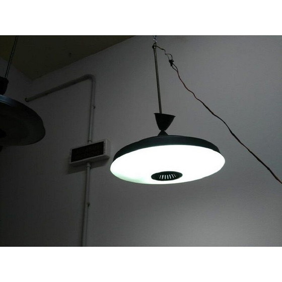 Image 1 of Pair of vintage industrial black metal hangers