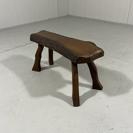 Image 1 of Rectangular Brutalist Plant Table Side Table