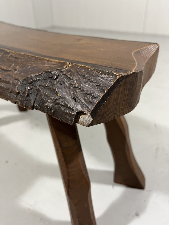 Image 1 of Rectangular Brutalist Plant Table Side Table