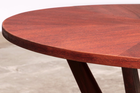 Image 1 of Mesa de centro radial de teca Søren Georg Jensen Kubus, Dinamarca, años 60