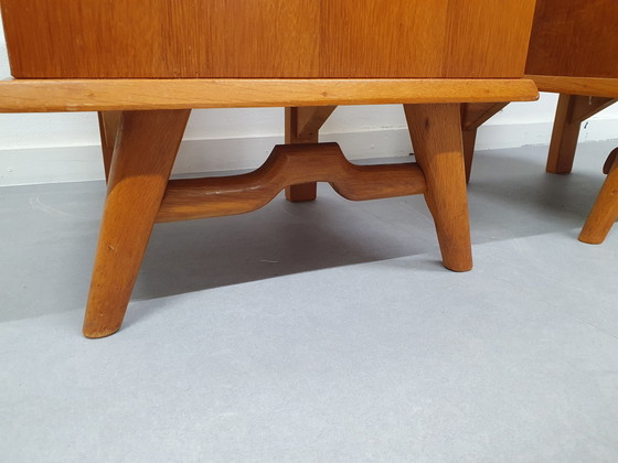 Image 1 of Set of Nightstands. Mid - Century lockers.