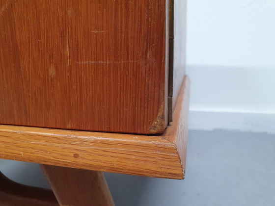 Image 1 of Set of Nightstands. Mid - Century lockers.