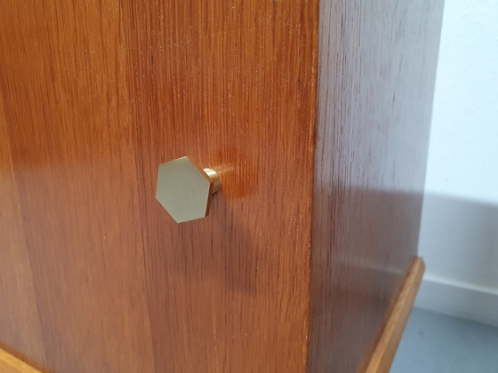 Image 1 of Set of Nightstands. Mid - Century lockers.