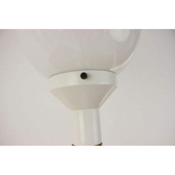 Image 1 of Vintage metal and glass table lamp, Hungary 1970