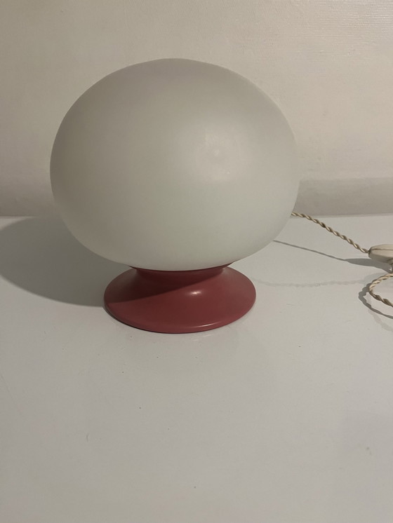 Image 1 of Antique Opaline Mushroom Lamp