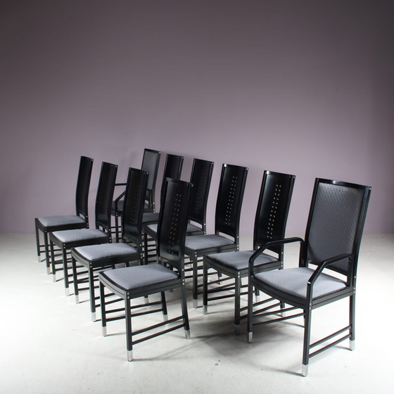 Image 1 of Set of 10 Dining Chairs by Ernst W. Beranek for Thonet, Austria 1980