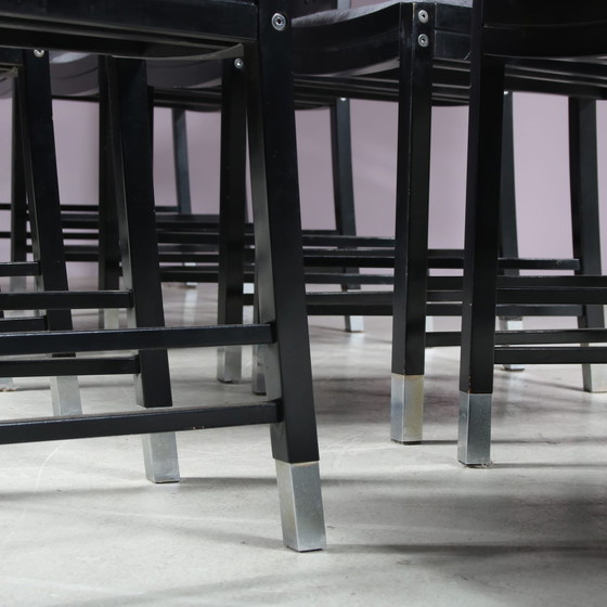 Image 1 of Set of 10 Dining Chairs by Ernst W. Beranek for Thonet, Austria 1980