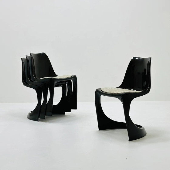 Image 1 of Denmark 1970S 4 X Space Age Dining Chair Designed By Steen Ostergaard For Paul Cadovious