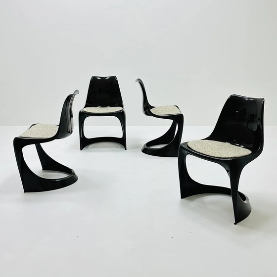 Image 1 of Denmark 1970S 4 X Space Age Dining Chair Designed By Steen Ostergaard For Paul Cadovious