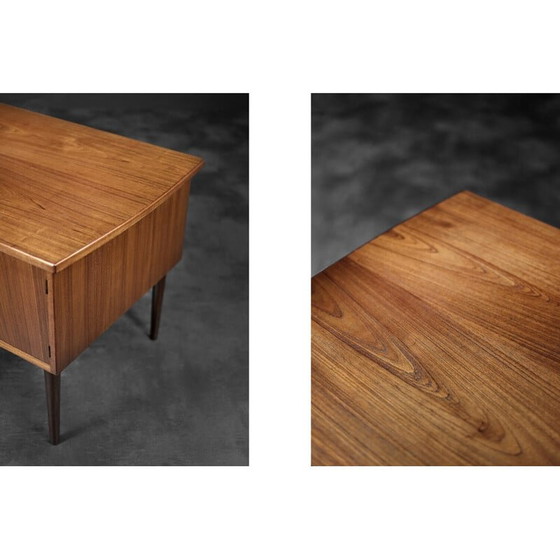 Image 1 of Vintage Danish Scandinavian teak bilateral desk, 1960s