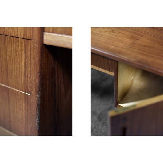 Image 1 of Vintage Danish Scandinavian teak bilateral desk, 1960s