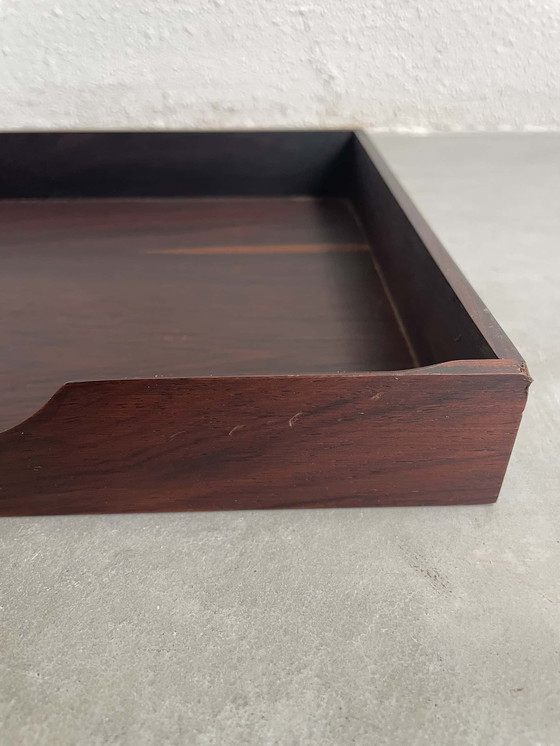 Image 1 of Bac de rangement vintage en bois de rose