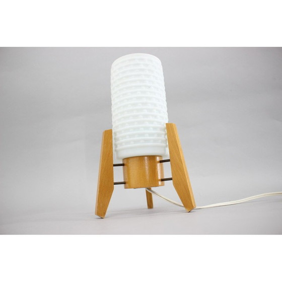 Image 1 of Vintage Rocket table lamp by Drevopodnik Humpolec, Czechoslovakia 1960s