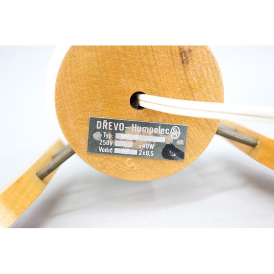 Image 1 of Vintage Rocket table lamp by Drevopodnik Humpolec, Czechoslovakia 1960s