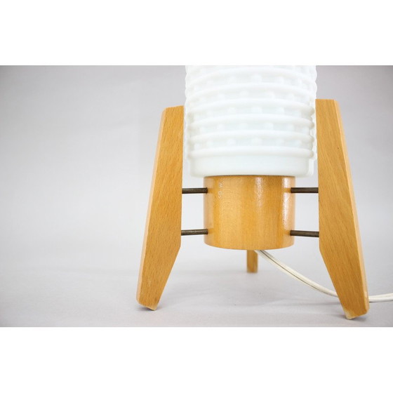 Image 1 of Vintage Rocket table lamp by Drevopodnik Humpolec, Czechoslovakia 1960s
