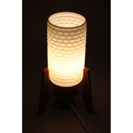 Image 1 of Vintage Rocket table lamp by Drevopodnik Humpolec, Czechoslovakia 1960s