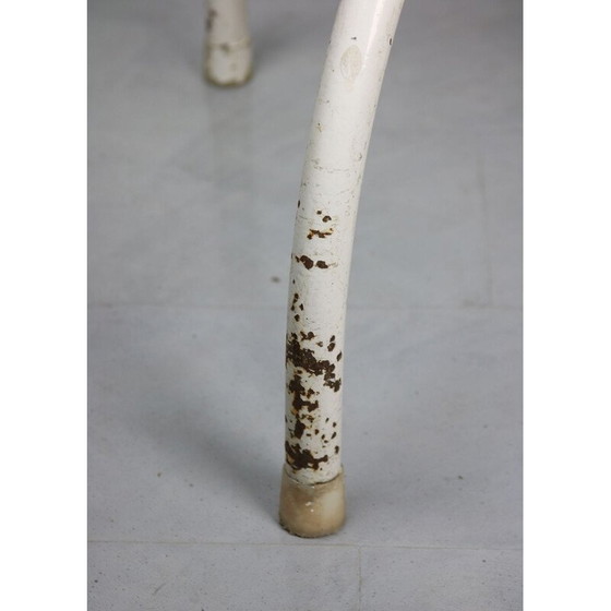 Image 1 of Set of 3 adjustable vintage industrial swivel stools
