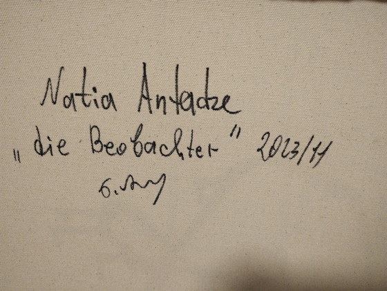 Image 1 of Painting - Die Beobachter - Natia Antadze - Xxl - Contemporary Art - 2023