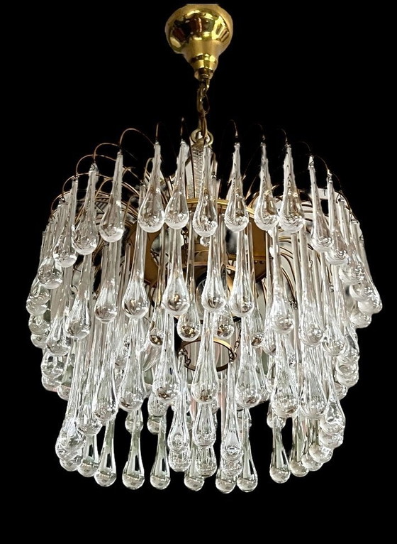 Image 1 of Vintage Xxl Teardrop Chandelier