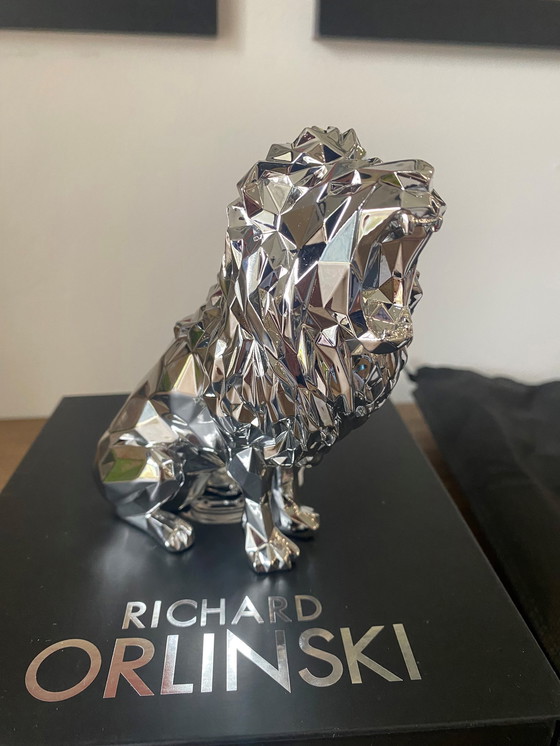 Image 1 of Roaring Lion Silver Edition By Richard Orlinski New 2024