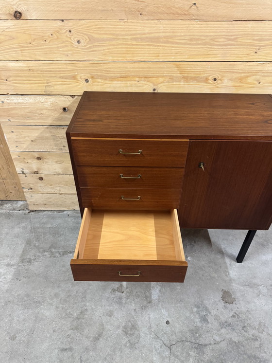 Image 1 of Chest of drawers Cabinet 1960Er Omnia By Hilker Scandinavian Furniture