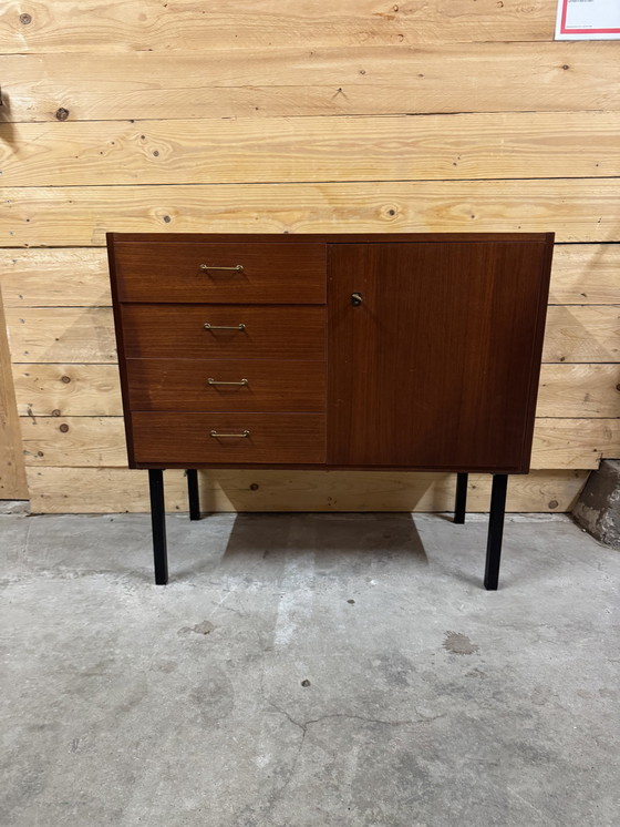 Image 1 of Chest of drawers Cabinet 1960Er Omnia By Hilker Scandinavian Furniture