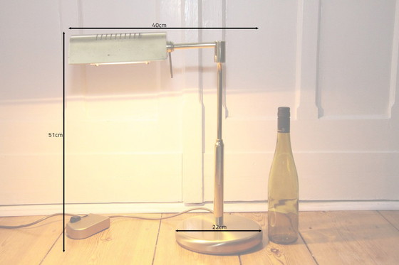 Image 1 of Lampada da tavolo in ottone con dimmer, anni '70, vintage