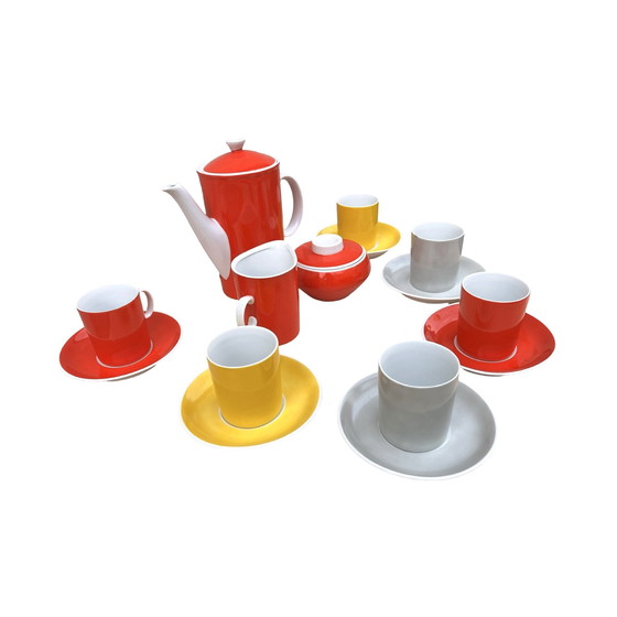 Image 1 of Coffee Service For 6 People, Milo Designed By A. Sadulski, Karolina Table Porcelain Plant, Poland, 1970S.