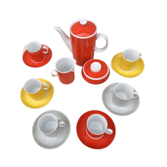 Image 1 of Coffee Service For 6 People, Milo Designed By A. Sadulski, Karolina Table Porcelain Plant, Poland, 1970S.