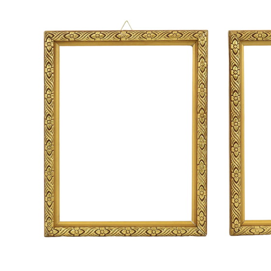 Image 1 of 2 Small Gold Baroque Frames